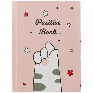 Записная книжка А6 64л кл. "Positive Book 4" 7БЦ, глянц.ламинация, диз.блок