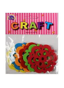 Наборы из фетра в пакете с хедером.  Цветочки шестиконечные (11-21136-18)