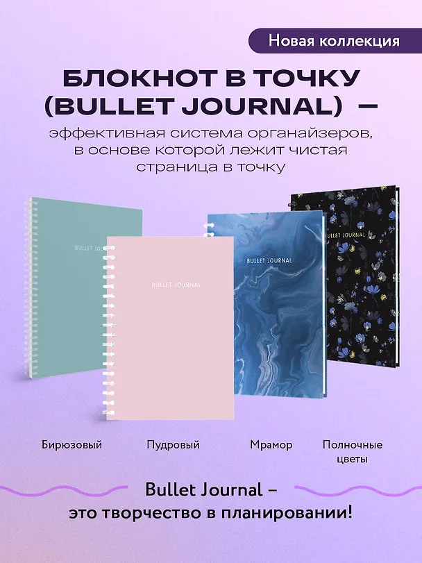 Книга для записей А5 144стр тчк. "Bullet Journal (бирюзовый)" 3008034 — 4