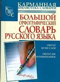 Большой орфографический словарь русского языка