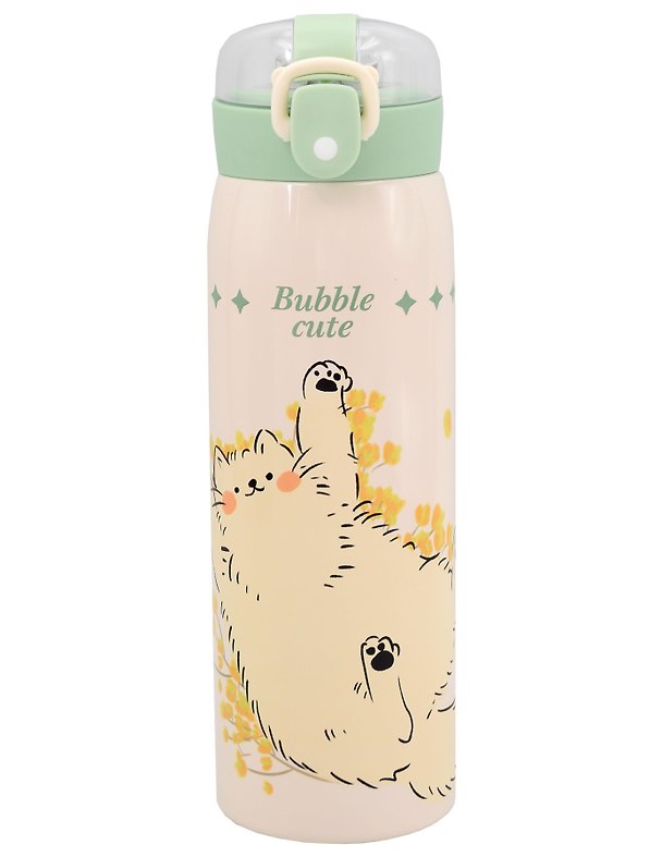 Термос Bubble cute Котик (бежевый) (металл) (500мл) (12-16466-202604-04) 3163326 — 1