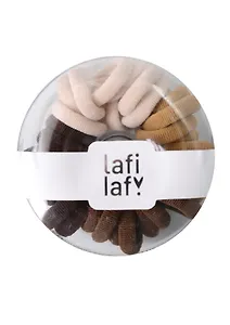 Набор резиночек в коробочке-пончике (30шт) (кофейные оттенки) (3см) (12-03884-B38) (Lafilaf)