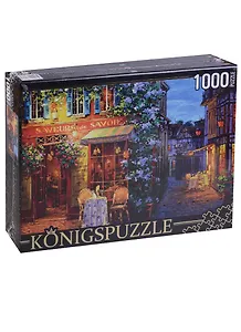 Пазл 1000 Konigspuzzle Виктор Швайко Уличное кафе (АЛК1000-8253) (коробка)