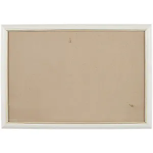 Рама со стеклом, белая с золотом, 30 х 45 см