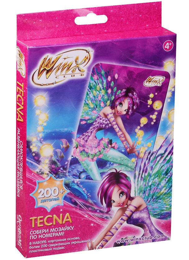 Мозаика Алмазные узоры Winx Tecna (00433) (200 дет.) (Чудо-творчество) (4+) (коробка) (Winx club) 2596864 — 1