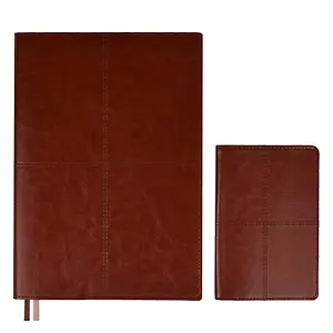 Ежедневник недат. А5+ 160л 175*245 "Сариф" коричневый + обложка на паспорт, мягк.переплет, блинтовое тиснение, офсет, ляссе, подар. упаковка