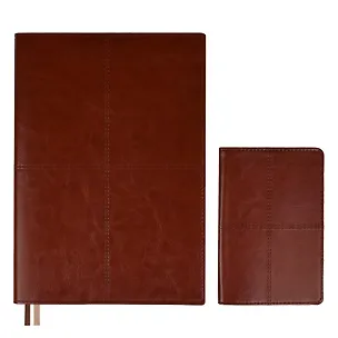Ежедневник недат. А5+ 160л 175*245 "Сариф" коричневый + обложка на паспорт, мягк.переплет, блинтовое тиснение, офсет, ляссе, подар. упаковка 3054924
