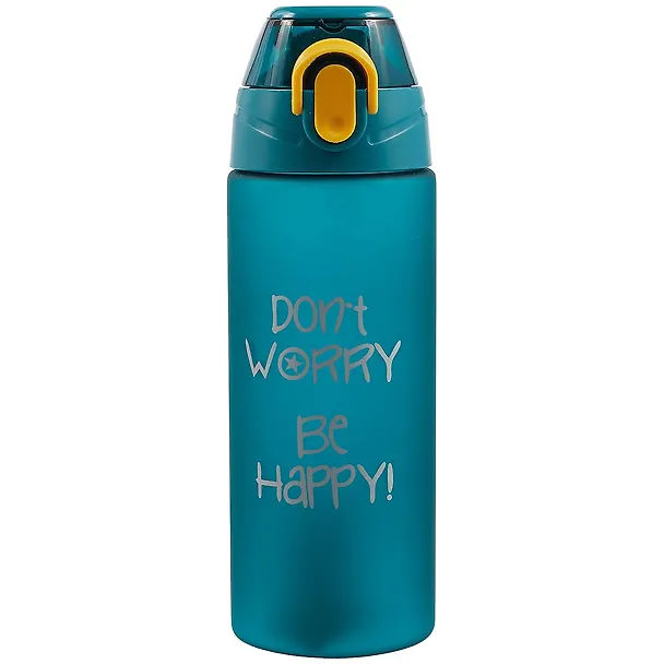Бутылка Dont worry be happy (пластик) (600мл) (12-16484-YY-450) 2869417 — 1