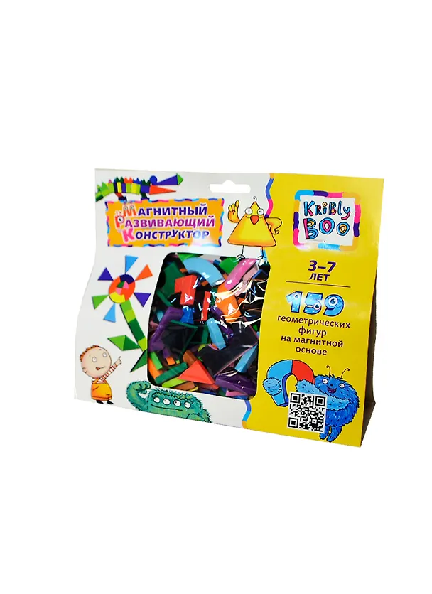 Конструктор, Kribly Boo, Магнитный развивающий конструктор, 159 деталей. 2403772 — 1