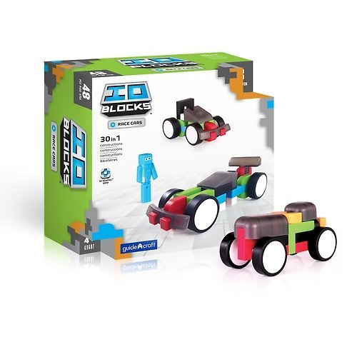 Конструктор  Набор Guidecraft   IO Blocks ®  Гоночные машины, 48 деталей,  G9607 345354 — 1