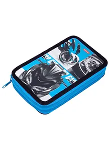 Пенал 2отд. "Мото" 190*110мм, молния, металлиз.картон, выб.лак, таблица умножения, инд.уп.