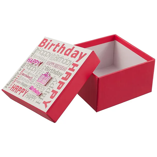 Подарочная коробка «Happy birthday», розовая, средняя 239689 — 2
