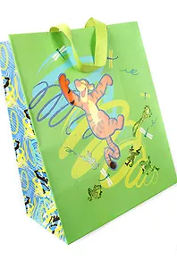 Пакет подарочный А4 26*32*15 "Тигруля познает мир" с эффектами, GRAND GIFT