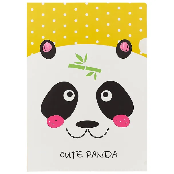 Папка -уголок «Cute Panda» А4, пластик 0.18 мм 246113 — 1