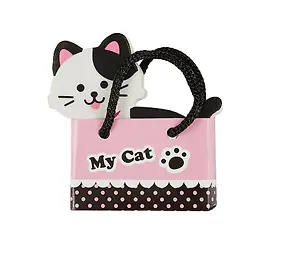 Ластик "Котик в пакете", инд. уп., ассорти