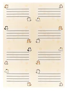 Наклейки для тетрадей 24 штуки "Котики"