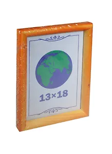 Фоторамка деревянная 13*18 Янтарь, Мир Рамок