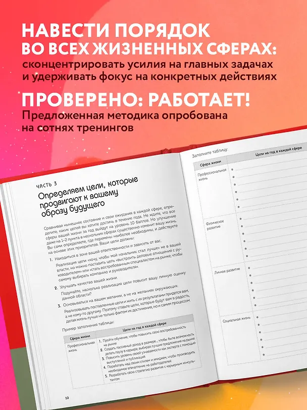 Ежедневник недатированный «Мои приоритеты» А5, красный, Эксмо 2893733 — 4