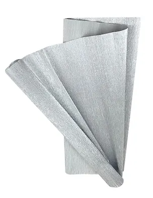 Бумага, Herlitz/Херлитц, гофрированая, цветная, серебро 303045