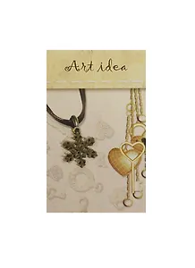 Заготовка для декора Art idea Кулон "Снежинка" метал. 2*2см QA-1846"