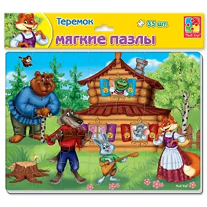 Игрушка,ТМ Vladi Toys Мягкие пазлы А4 Теремок 35эл. VT1102-15