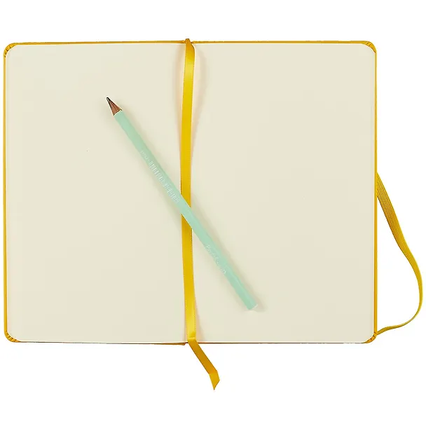 Скетчбук А5 80л "Art Creation" 140г/м2, желт.тв.обл., резинка 258625 — 3