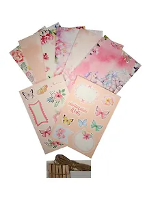 Набор заготовок-фоторамок для скрапбукинга Акварель (1257299) (фоторамки/9х13см+6 прищепок) (12х17,5см) (Арт Узор) (упаковка)