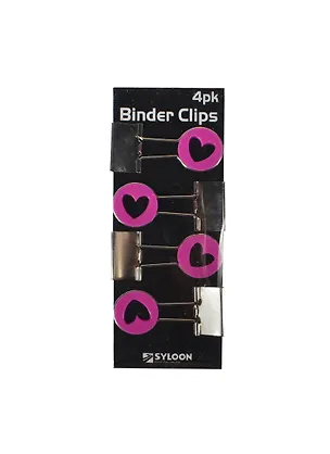 Зажимы для бумаги "Сердечки" 2387229