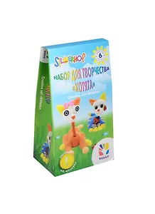 Набор д/творч. с массой д/лепки Котята (956127) (3 баночки/6цв.+синельн. проволока+глазки+стек) (Hobby) (5+) (упаковка)