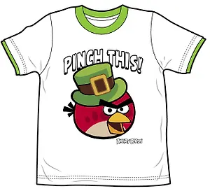 Angry Birds Футболка для мальчиков PINCH (5-6 лет, Белый) (TSB78-WHT-AB)