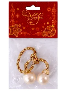 Украшение новогоднее подвесное, Жемчужные шарики, полистирол