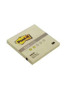 Блок бумаги 76*76 самоклеящийся Post-it BASIC 100л, канареечный желтый, 3М