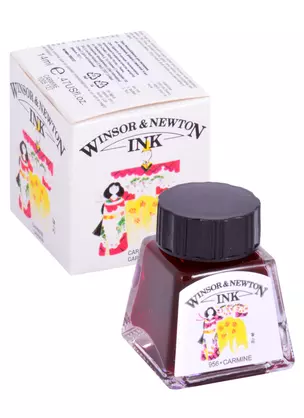 Тушь художественная Winsor&Newton, 14 мл, кармин — 261823 — 1