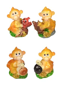 Фигурка Обезьянка (4в.) (H-6,L-4,W-3 см) (6641007)