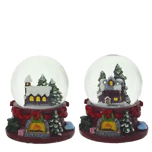 Фигурка декоративная в стеклянном шаре Домик, 2 варианта (6,5см) (755912) 3126887