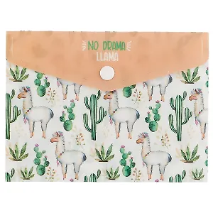 Папка-конверт «No drama llama», А6
