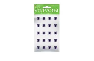 Набор для творчества Альт, Набор самоклеящихся страз №43 Кубики-3 12мм в ассортименте