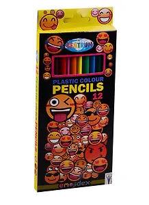 Карандаши цветные "Смайлы", пластиковые 12 цветов