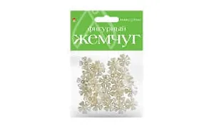 Набор для творчества, HOBBY TIME, Бусины фигурные под жемчуг Фиалки 16мм