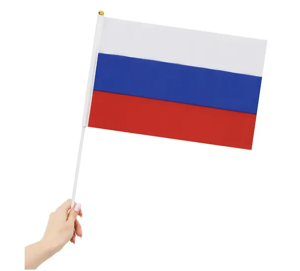 Флаг России ручной, полотно 30*45 см, подвес 2978803 — 6