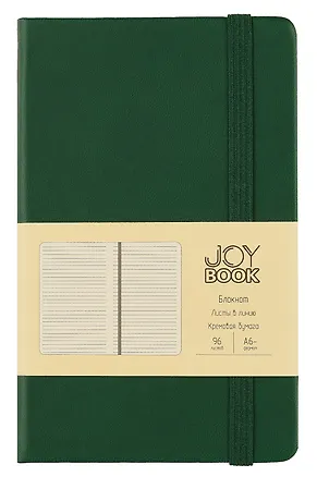 Записная книжка А6- 96л лин. "JOY BOOK. Заколдованный лес" 7БЦ, иск.кожа, тонир.форзац, тонир.блок, скругл.углы, сшит.блок, ляссе, резинка, карман на задн.форзаце 3018253