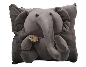Игрушка-подушка Слон (серый) (40x15x40) 3134442