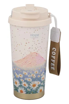 Термостакан Ромашки Hope (пластик/металл) (520мл) (12-8999-202510-STB-73) 3135666