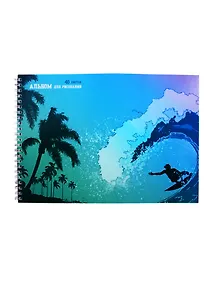 Альбом для рисования Unnika, "Волна!", А4, 40 листов, на гребне