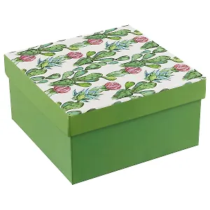 Подарочная коробка «Blooming cactus», 15 х 15 см