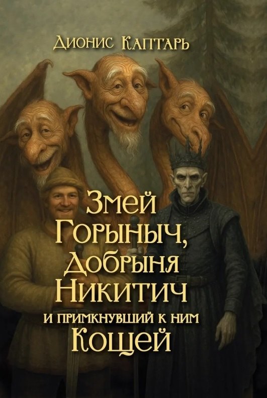 

Змей Горыныч, Добрыня Никитич и примкнувший к ним Кощей