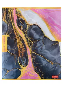 Тетрадь в клетку Hatber, "Яркий мрамор", 80 листов, в ассортименте