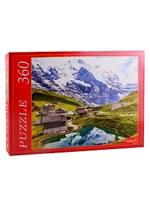 Пазл Кристальное озеро в горах Рыжий кот 360 элементов КБ360-0647