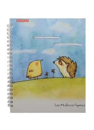 Тетрадь в клетку Marker Arte, "Лучшие друзья", 100 листов, в ассортименте 220448