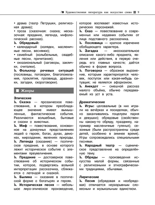 Книга Литература. Наглядный справочник для подготовки к ОГЭ и ЕГЭ (Вячеслав Титов, Лилия Насрутдинова, Татьяна Маланка) — 14